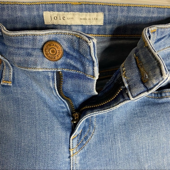 Joie Jeans Mid-Rise Skinny Leg Medium Blue Wash Stretch Jeans 25 - Picture 3 of 16
